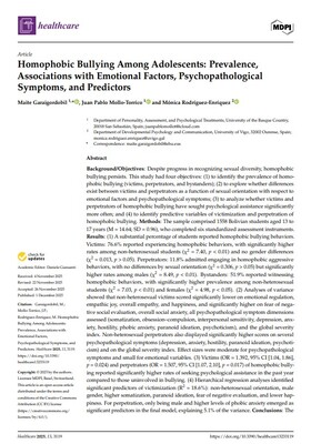 Homophobic Bullying Among Adolescents (Healthcare, 2025)
