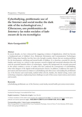 Cyberbullying y problem&aacute;tica de Internet y redes sociales